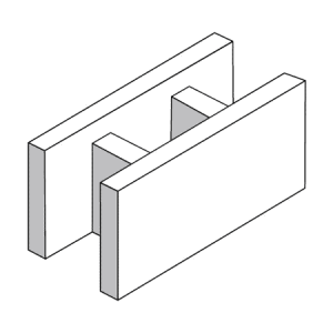 20.91 Stretcher 'H' Block Double Web - Rodgers Building and Landscaping Supplies