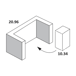 20.96 Clean Out Block with 10.34 (Optional) - Rodgers Building and Landscaping Supplies