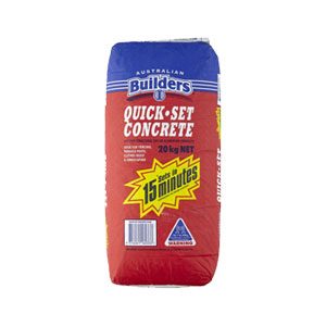 BPS Builders Quick-Set Concrete Mix (20kg) - Rodgers Building and Landscaping Supplies