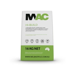 Mac Hi-Build Render (16kg) - Rodgers Building and Landscaping Supplies