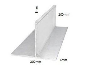 T-Beams 200mm x 200mm x 6mm x 8mm